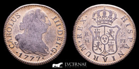 Carlos III (1759-1788) Silver 2 Reales 5.71 g 26 mm. Madrid 1777 PJ Good very fine