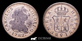Carlos III Silver 2 Reales 5,65 g., 27 mm Madrid 1782 PJ VF