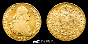 Carlos IV 1788-1808 Gold Escudo 3,33 g., 18 mm Madrid 1792 - MF Good very fine (MBC)