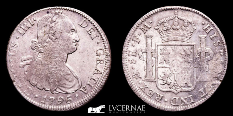 Spain - Carlos IV (1788 - 1808), 8 silver reales (26,71 g. 40 mm.) minted in the...
