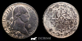 Carlos IV Copper 8 Maravedís 11.45g. 31 mm. Segovia 1807 Good very fine