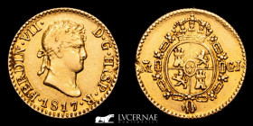 Fernando VII (1814-1833) Gold 1/2 Escudo 1,71 g., 15 mm Madrid 1817 GJ Good very fine