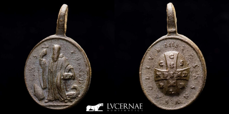 Religious Medal. St. Benito. c. XVI-XVII - (2.96 g 26 mm.)

C. S. P. B. (Crux Sa...