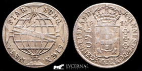 Brazil Silver 960 Réis (struck over 8 Reales) 26,91 g • ⌀ 39 mm Bahia 1814 GVF