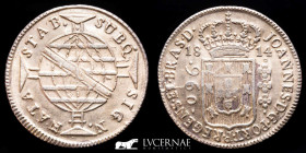 Brazil Silver 960 Réis (struck over 8 Reales) 26,86 g • ⌀ 41 mm Bahia 1814 gVF