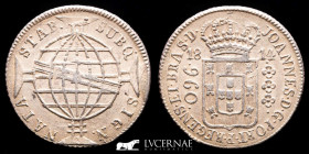 Brazil Silver 960 Réis (struck over 8 Reales) 26,99 g • ⌀ 41 mm Bahia 1814 EF-