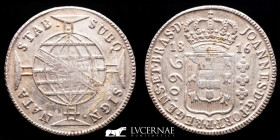 Brazil Silver 960 Réis (struck over 8 Reales) 26,72 g • ⌀ 41 mm Bahia 1816 GVF