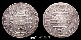 Brazil Silver 960 Réis (struck over 8 Reales) 25,07 g • ⌀ 40 mm Bahia 1816 gVF