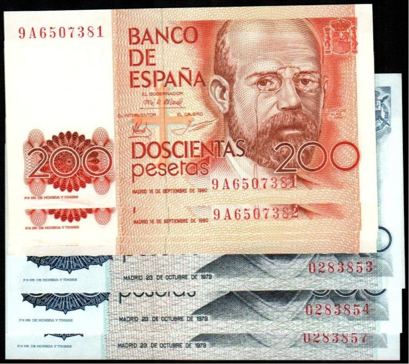 23 de octubre de 1979. 500 pesetas. Sin serie. Numeración comienza con 0. Cinco ...