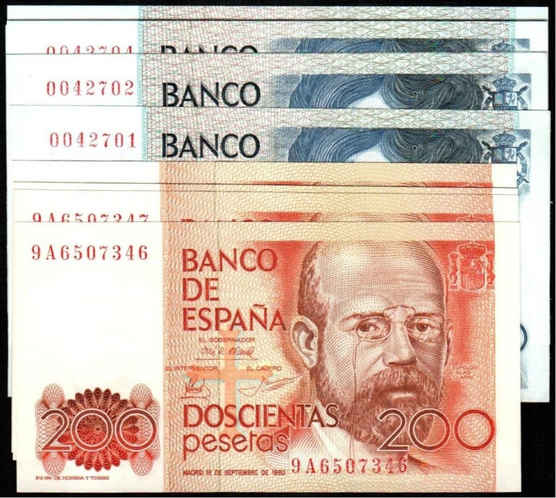 23 de octubre de 1979. 500 pesetas. Sin serie. Numeración comienza con 00. Diez ...