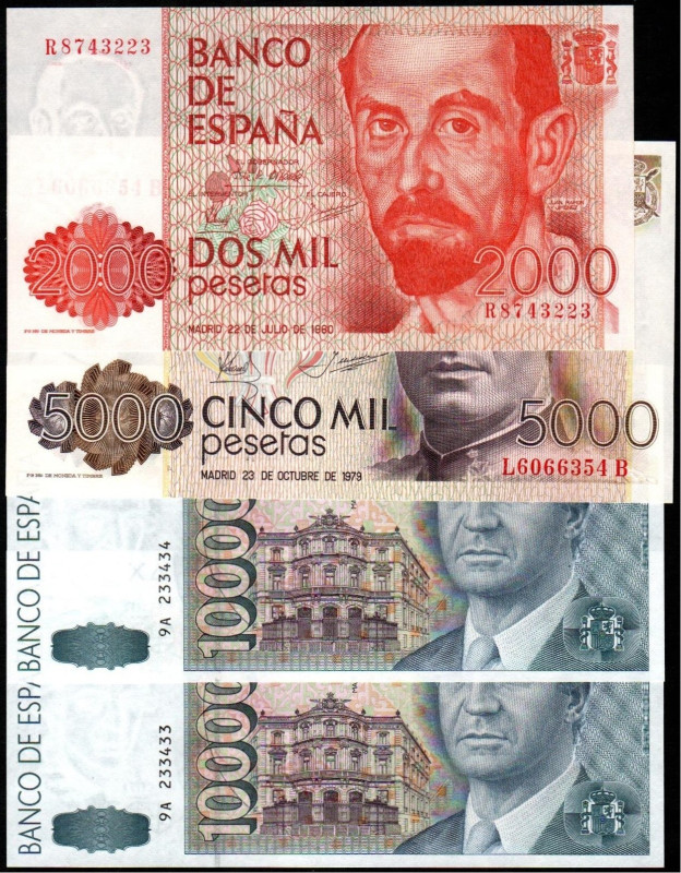 12 de octubre de 1992. 10.000 pesetas. Serie 9A. Pareja correlativa. E485b. 23 d...