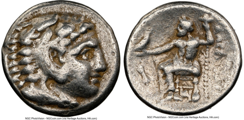 MACEDONIAN KINGDOM. Alexander III the Great (336-323 BC). AR drachm (17mm, 11h)....