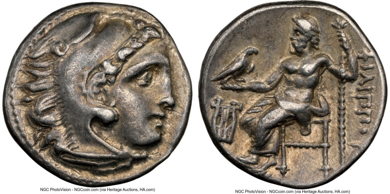 MACEDONIAN KINGDOM. Philip III Arrhidaeus (323-317 BC). AR drachm (16mm, 10h). N...