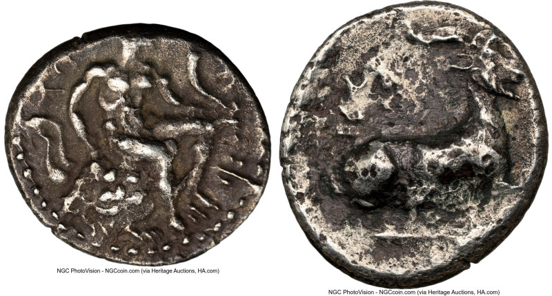 CYPRUS. Salamis. Evagoras I (411-374/3 BC). AR third-stater or tetrobol (15mm, 3...