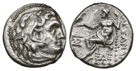 Greek Coins
KINGS OF MACEDON. Alexander III 'the Great' (336-323 BC). Drachm.(4,10gr 16,50)
Obv: Head of Herakles right, wearing lion skin.
Rev: AΛΕΞΑ...
