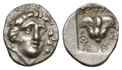 Greek Coins
Islands off Caria. Rhodos circa 170-88 BC.
Plinthophoric Hemidrachm AR (1,0 gr - 11,40 mm) very fine