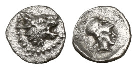 Greek Coins
PAMPHYLIA. Side. Obol (4th century BC).
Obv: Lion’s head right.
Rev: Helmeted head of Athena right.
Condition: Very fine.
Weight: 0.75 g.
...