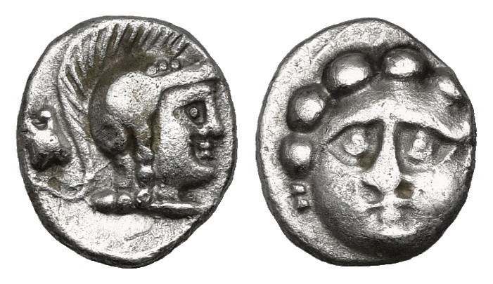 Greek Coins
PISIDIA. Selge. Obol (Circa 350-300 BC).
Obv: Facing gorgoneion.
Rev...