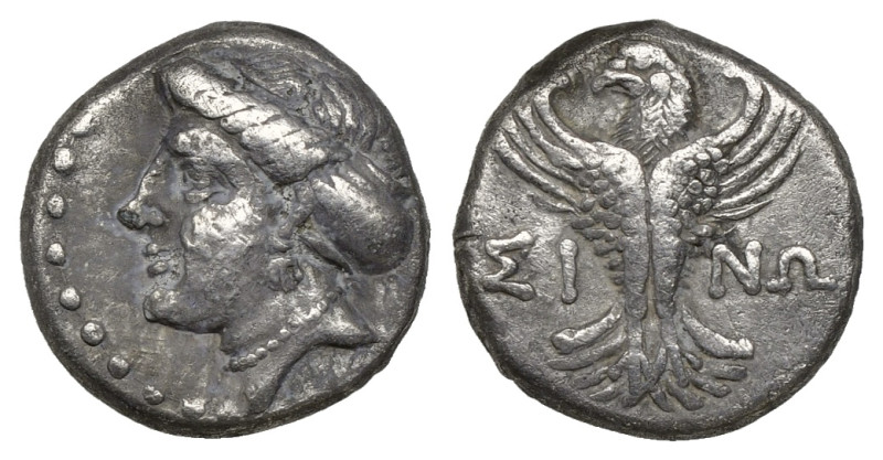 Greek Coins
PAPHLAGONIA. Sinope. Hemidrachm (Circa 330-250 BC).
Obv: Head of nym...