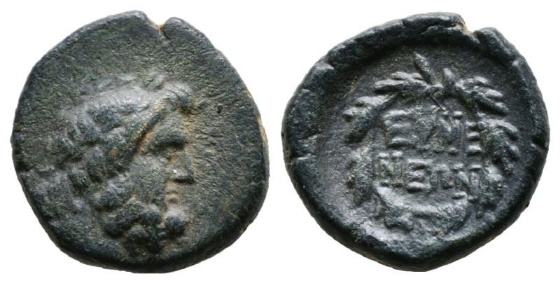 Greek Coins
Eumeneia. Ae (Circa 200-133 BC). (3,8 gr - 16,40 mm)
Laureate head o...