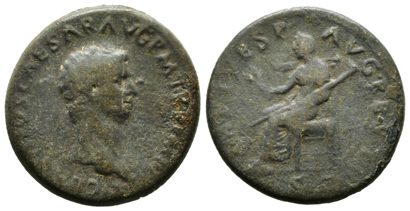 Roman Imperial
Titus, 79-81 for Claudius.
Dupondius 80-81, Rome. (11,9 gr - 25,8...