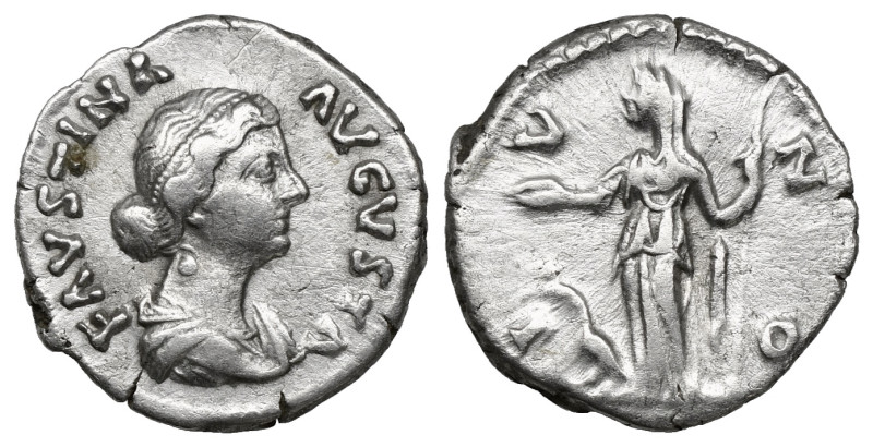 Roman Imperial
Faustina II AD 147-175. Rome
Denarius AR (2,9 gr - 18,30 mm) FAVS...