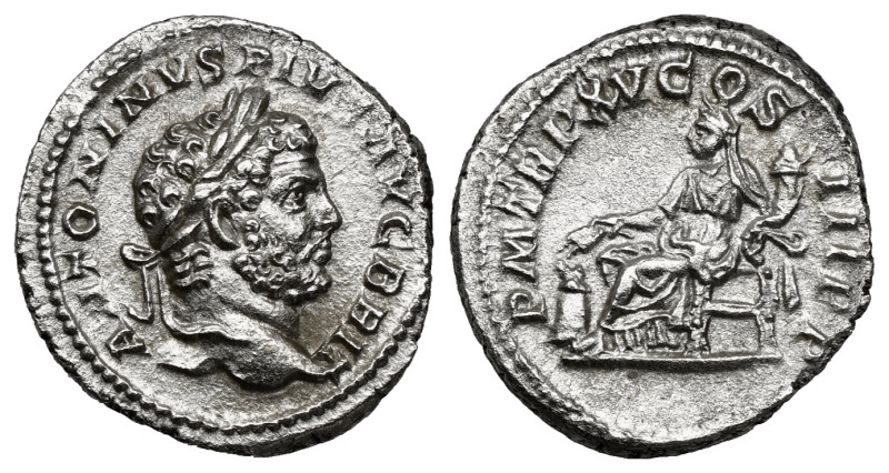 Roman Imperial
Caracalla (197-217). AR Denarius (3,0 gr - 18,30 mm). Rome.
Obv: ...