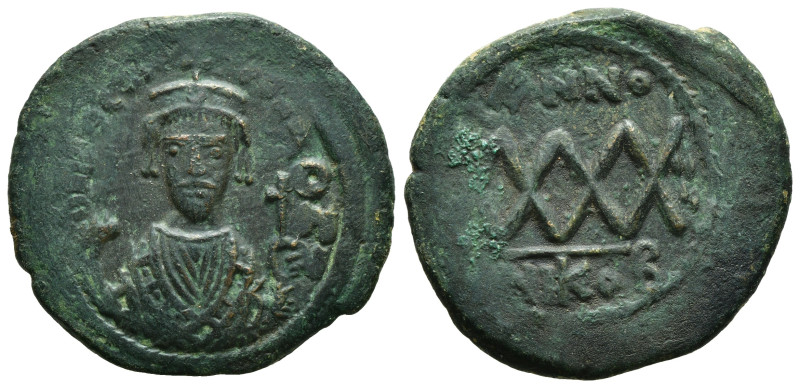 Byzantine
Phocas, (602-610 AD) Nikomedia, AE Follis (11,3 gr - 28,50 mm)
Obv:IMP...