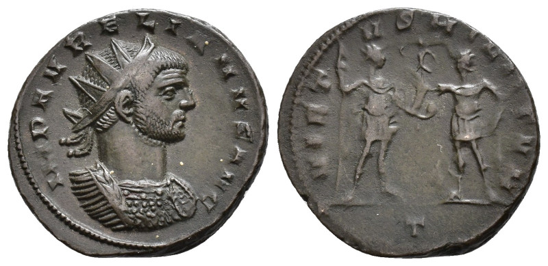 IMPERIO ROMANO. AURELIANO. Antoniniano. Mediolanum (270-275). A/ Busto radiado y...