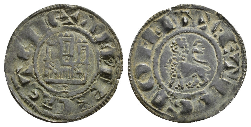 REINOS DE CASTILLA Y LEÓN. ALFONSO X. Dinero. Burgos? VE 0,98 g. 19 mm. III-248;...