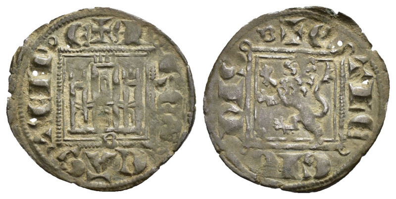 REINOS DE CASTILLA Y LEÓN. ALFONSO XI. Dinero. Burgos. VE 0,79 g. 19 mm. III-355...