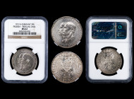 MONEDAS EXTRANJERAS. ALEMANIA-ESTADOS ALEMANES. PRUSIA. Federico Guillermo III. 3 marcos. (1911) AR g. mm. KM-531. Encapsulada. NGC-MS-62.