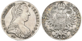 MONEDAS EXTRANJERAS. AUSTRIA. María Teresa. Tálero. 1780. Reacuñación oficial. AR 28 g. 41,3 mm. KM-1866.2. EBC.