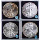 MONEDAS EXTRANJERAS. ESTADOS UNIDOS DE AMÉRICA. Lote de 4 monedas de 1 dólar (1993, 2013, 2014 y 2015). KM-273. SC.