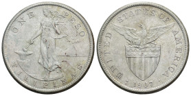 MONEDAS EXTRANJERAS. FILIPINAS. 1 peso. 1903. S (San Francisco). AR 19,95 g. 35,7 mm. KM-168. MBC+.