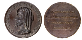 MONEDAS EXTRANJERAS. ITALIA-ESTADOS ITALIANOS. Medalla. 1886. La comunidad de Florencia en el V centenario de Donatello. Grabador: Frullini. FDC.