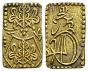 MONEDAS EXTRANJERAS. JAPÓN. Era Meiji (1868-9)) 2 Bukin. AU 3 g. 12x19,5 mm. KM-C21. MBC+.
