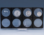 MONEDAS EXTRANJERAS. MARRUECOS. Mohamed V. Lote de 3 piezas: 1 y 2 francos (1951) y 5 francos (1950). SC.