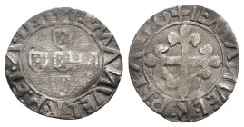 MONEDAS EXTRANJERAS. PORTUGAL. Manuel I. 1/2 vintén. Lisboa. AR 0.85 g. 16,3 mm. Gomes-18.01. Alabeada. MBC-.