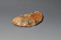 ARQUEOLOGÍA. PREHISTORIA. Paleolítico. Musteriense. Raedera (ca. 50.000 a.C.). Sílex. Longitud 17 cm.