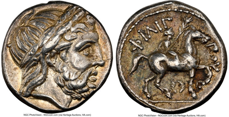 MACEDONIAN KINGDOM. Philip II (359-336 BC). AR tetradrachm (22mm, 14.36 gm, 5h)....