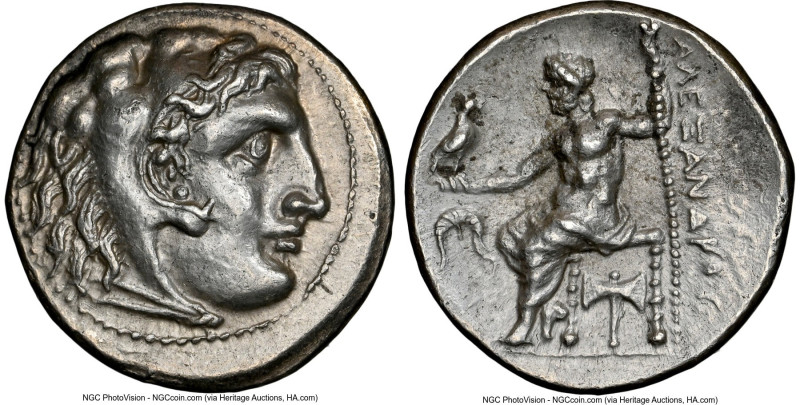 MACEDONIAN KINGDOM. Alexander III the Great (336-323 BC). AR drachm (17mm, 4.25 ...