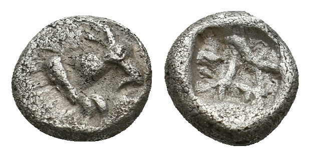 Thraco Macedonian Region. Uncertain mint circa 450 BC.
0.65Gr. 8 mm . VF.