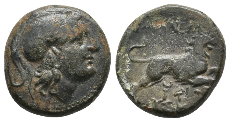 KINGS OF THRACE. Lysimachos (305-281 BC).Ae.
6 Gr. 18.2 mm.