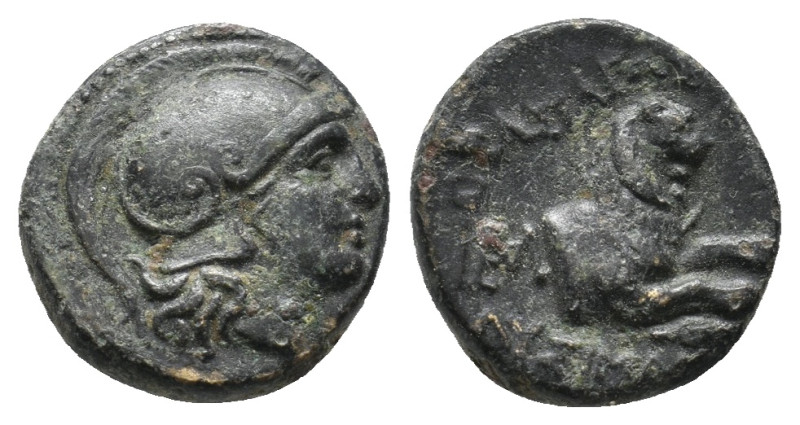 KINGS OF THRACE. Lysimachos (305-281 BC).Ae.
2.34 Gr. 13.5 mm.