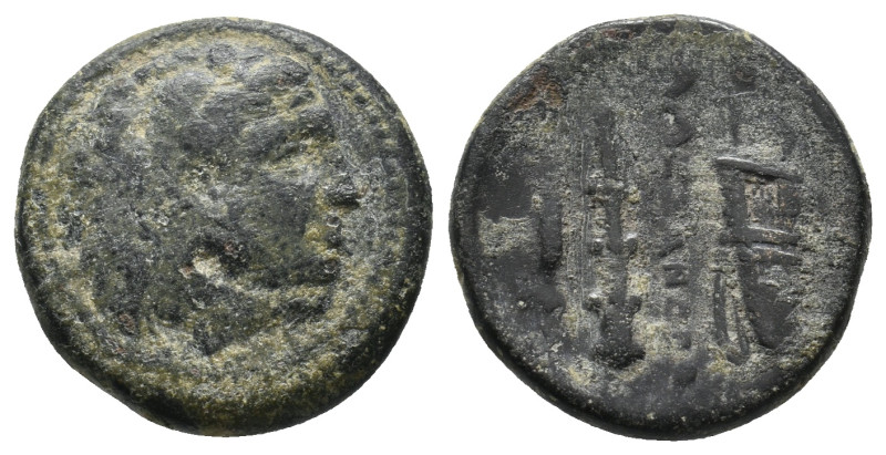 KINGS OF MACEDON. Alexander III 'the Great' (336-323 BC). Ae Unit.
5.86 Gr. 18....