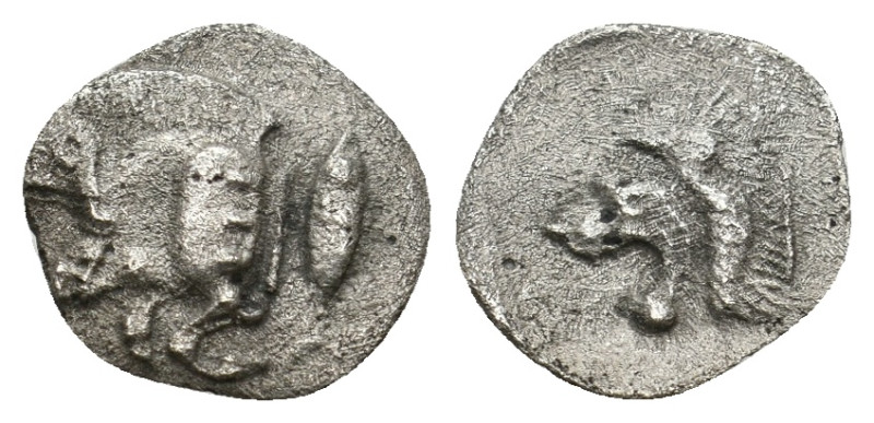 MYSIA. Kyzikos. Obol (Circa 450-400 BC).
0.51 Gr. 11.2 mm.