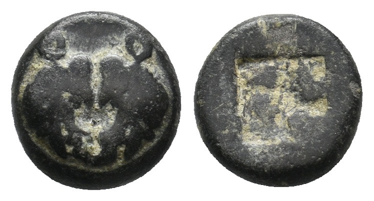 LESBOS. Uncertain. BI 1/12 Stater (Circa 500-450 BC).
1.3 Gr. 9.8 mm.