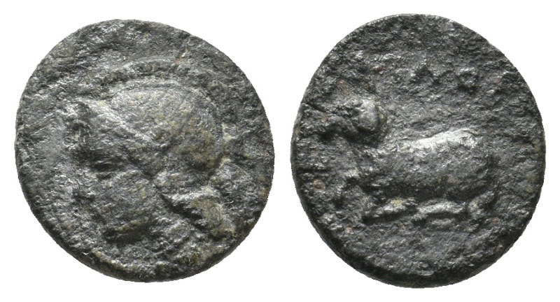 IONIA. Klazomenai. Ae (Circa 386-301 BC).
1.22 Gr. 12.3 mm.