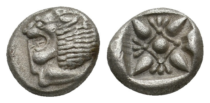 IONIA. Miletos. Obol (6th-5th century BC).
1.16 Gr. 9.6 mm.